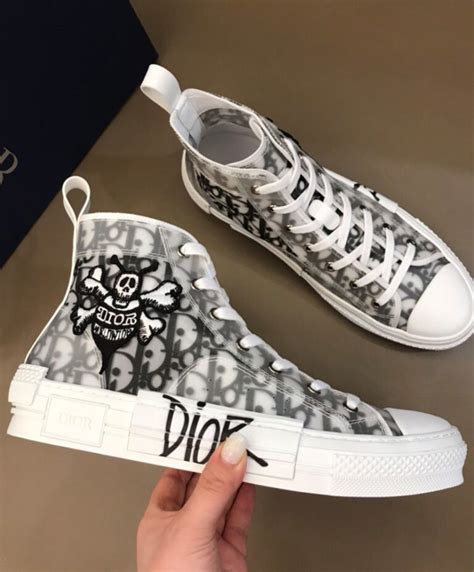 dior shoes white high top